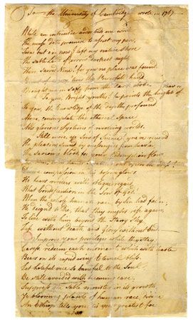 Phillis Wheatley's “To the University of Cambridge, in New England”