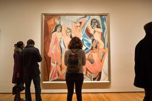 Pablo Picasso's Les Demoiselles d'Avignon in the Museum of Modern Art