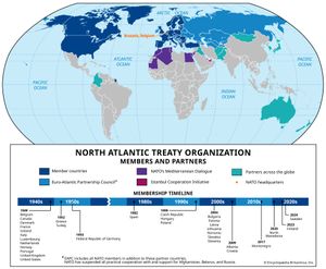 North Atlantic Treaty Organization: members and partners