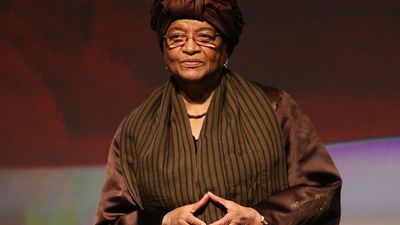 Ellen Johnson Sirleaf - president of Liberia - at the official release of the No Ceilings Full Participation Report which coincides with the start of the 59th session of the United Nations Commission on the Status of Women on March 9, 2015 in New York City. Global and community leaders participated in the program which looked to highlight the findings showing 20 years of global data compiled by No Ceilings reveals that there is more to done to achieve "full and equal participation" of women and girls worldwide.