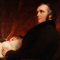 Thomas Babington Macaulay, detail of an oil painting by J. Partridge, 1840; in the National Portrait Gallery, London.