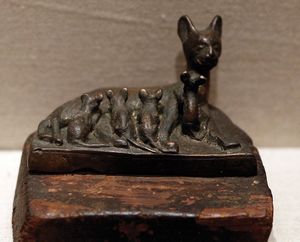 Egyptian bronze sculpture