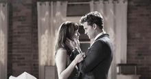 Dakota Johnson and Jamie Dorian, Anastasia Steele and Christian Grey, Fifty Shades of Grey(2015, Sam Taylor-Johnson